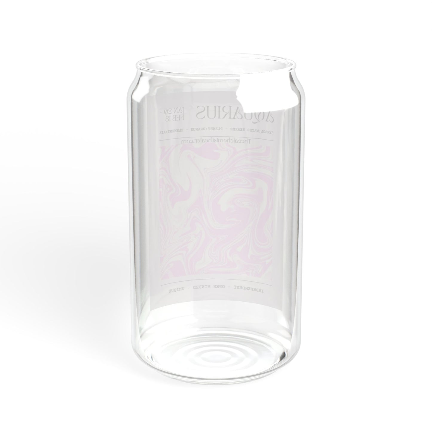 Aquarius - Zodiac Glass Cup
