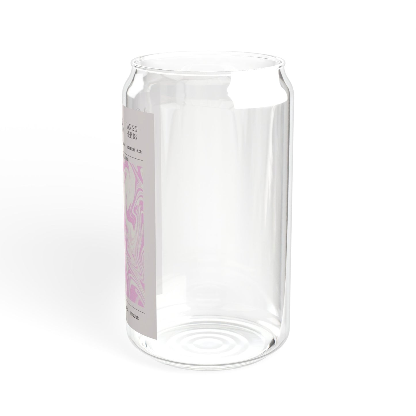 Aquarius - Zodiac Glass Cup