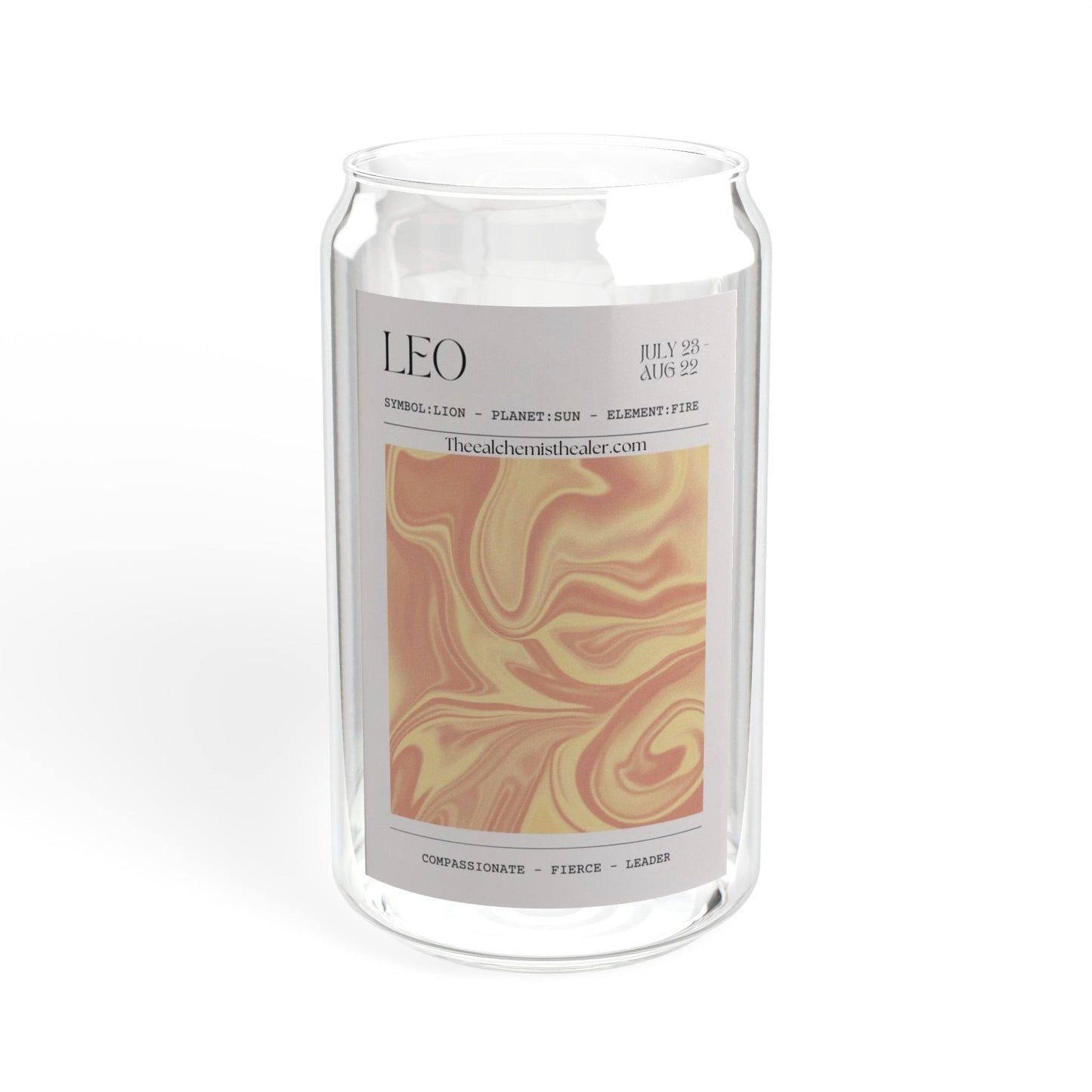 Leo - Zodiac Glass Cup