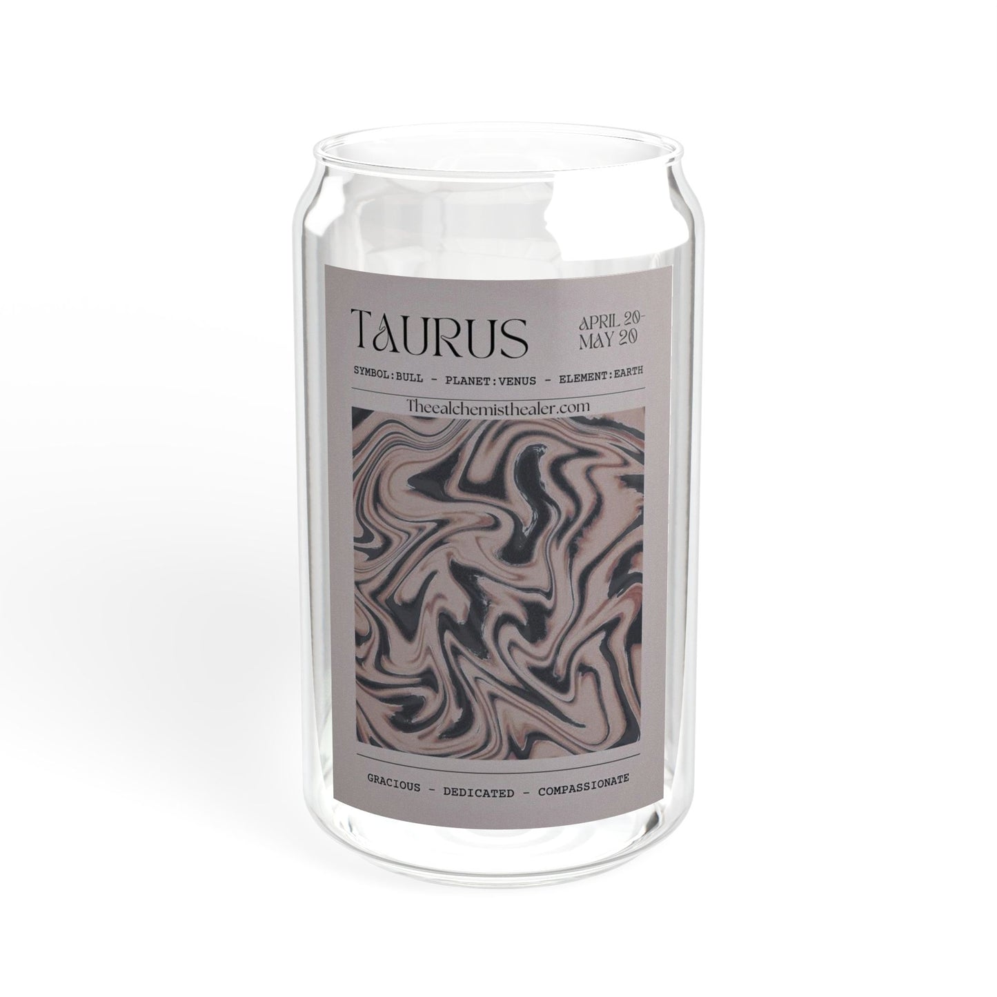 Taurus - Zodiac Glass Cup