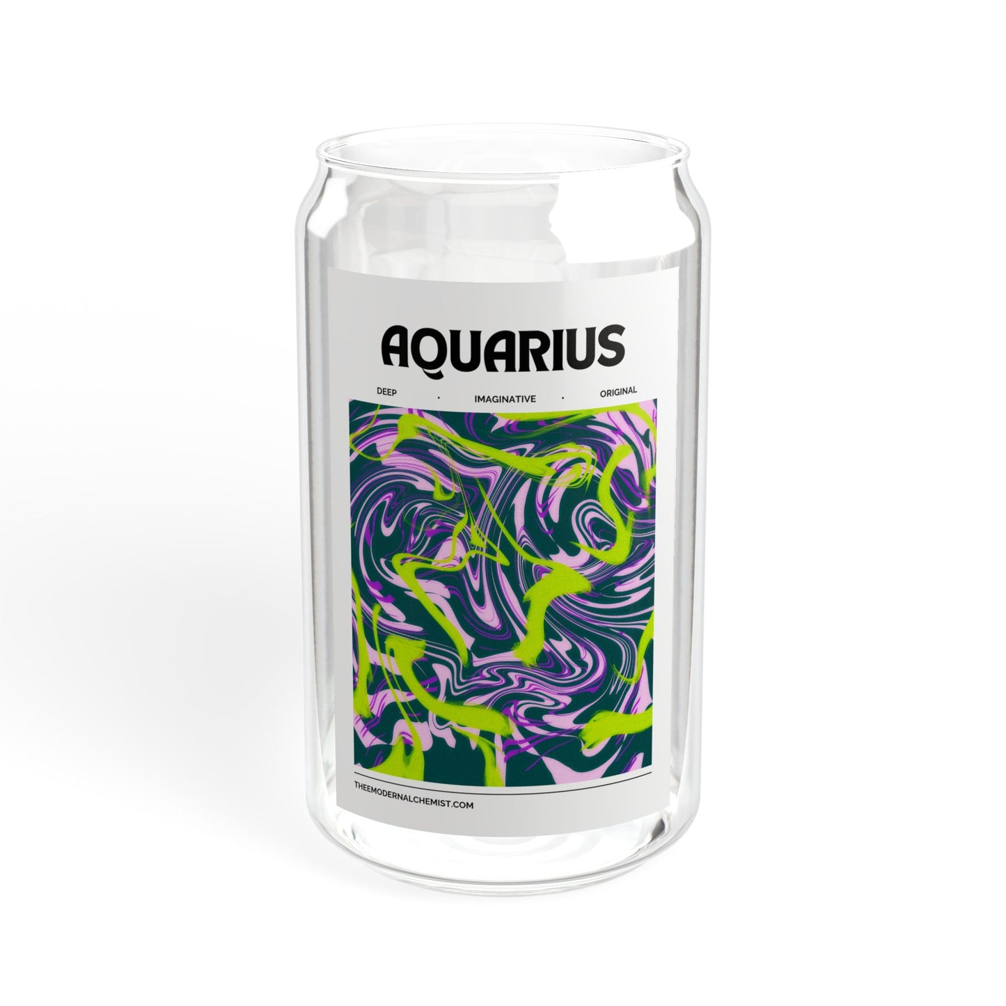 Aquarius - Zodiac Glass Cup