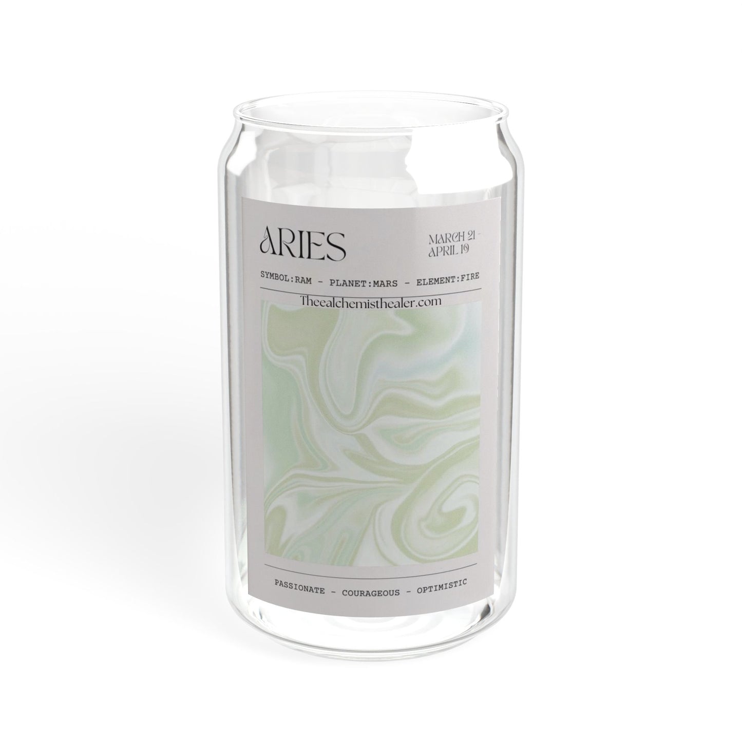 Aries - Zodiac Glass Cup