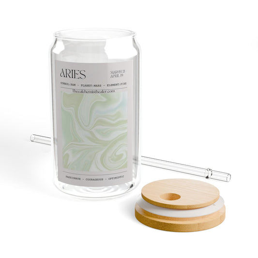 Aries - Zodiac Glass Cup